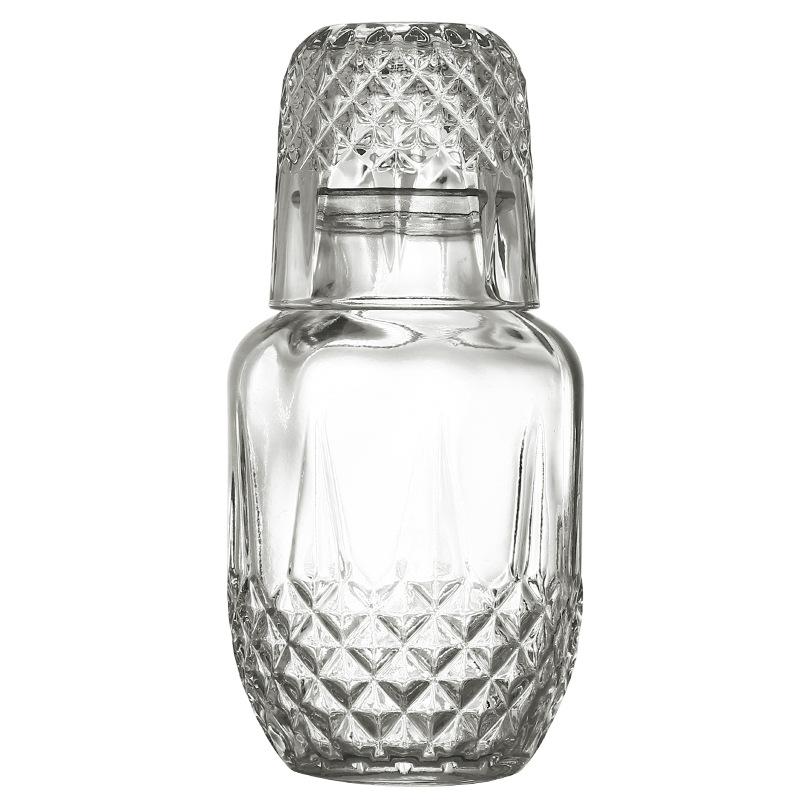 Diamond Engraved Cocktail Glass Set Single Serve Etched Juice Drink Cup Bar Atmosphere