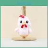 Cute Cartoon Chicken Stuffed Animal Keychain Vibrant Colors Perfect For Gifts