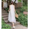 Temperament Neckholder-Slipkleid Damen Neu Sommer Lässig Locker Resort A-Linie Langer Rock
