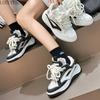 Fashion Trend 2025 Fashion Thick Bottom Women's White Shoes Autumn New Versatile Vintage Niche Casual Sports Board Shoes Student