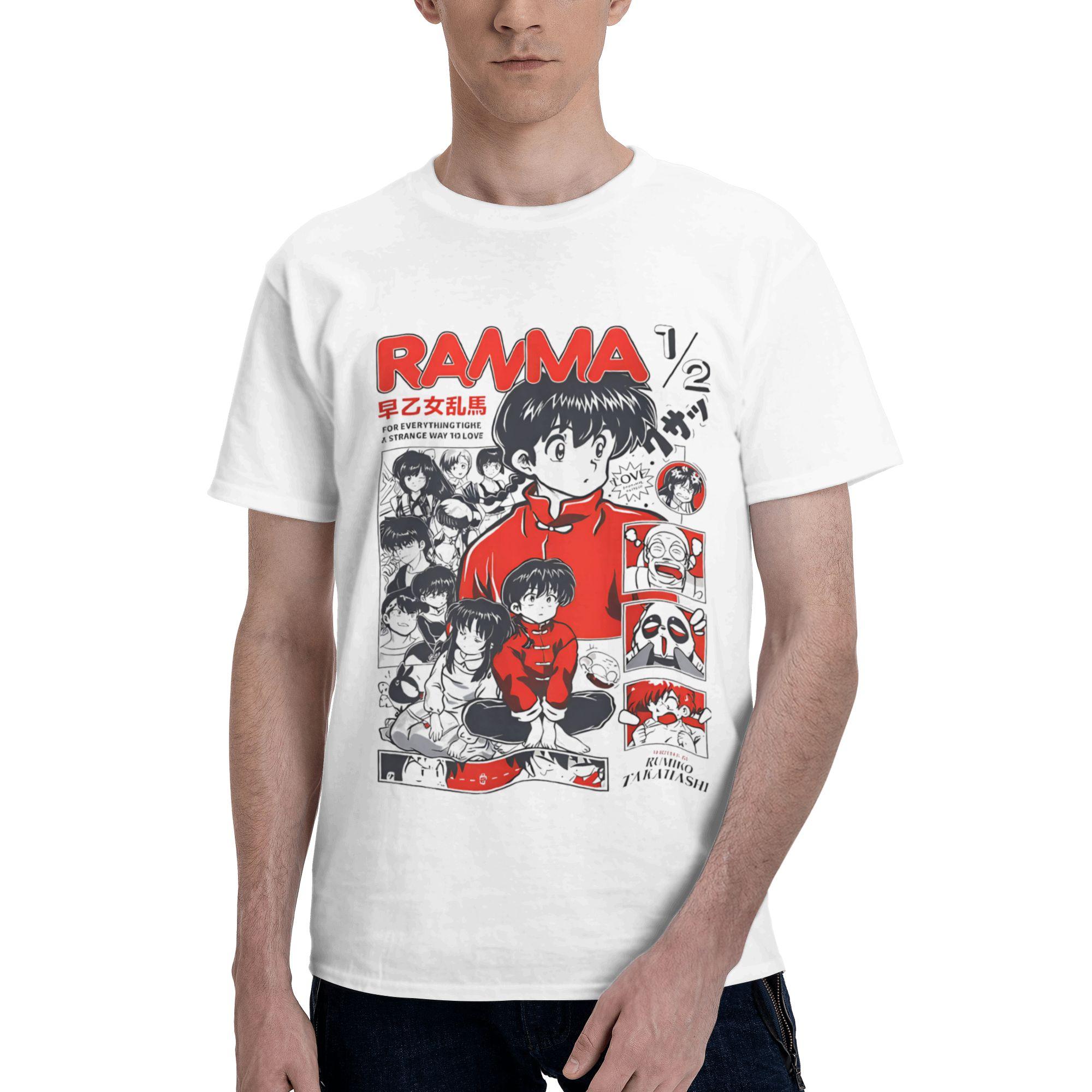 

Ranma Saotome Anime Panda Manga Men Women s T Shirt Casual Tee Shirt Short Sleeve T-Shirts 100% Cotton New Arrival Clothes 4XL