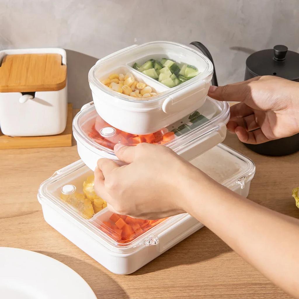 Multipurpose Lunch Box Microwave Heat-resistant Plastic Food Fruit Storage and Sealing Box Portable Leakproof Bento Box Lunchbox