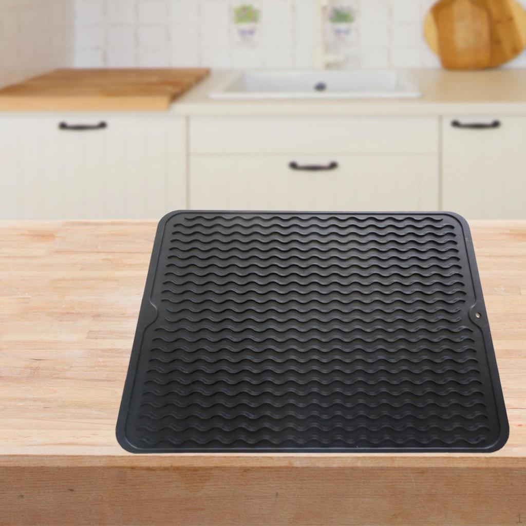 Dish Drying Mat for Kitchen Sink, Surface Protector Dishes And Drawers