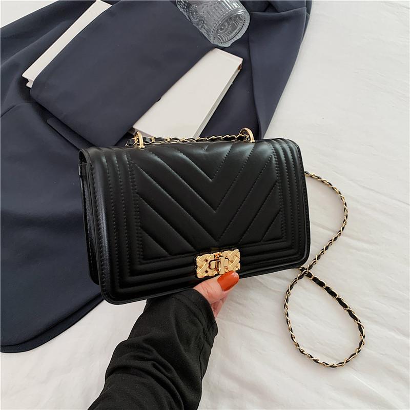 

Trendy Fashion Simple Small Square Shoulder Bag For Women 2024 New Summer Style чёрный