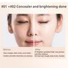 Natural Finish Liquid Concealer for Face and Eyes with Applicator