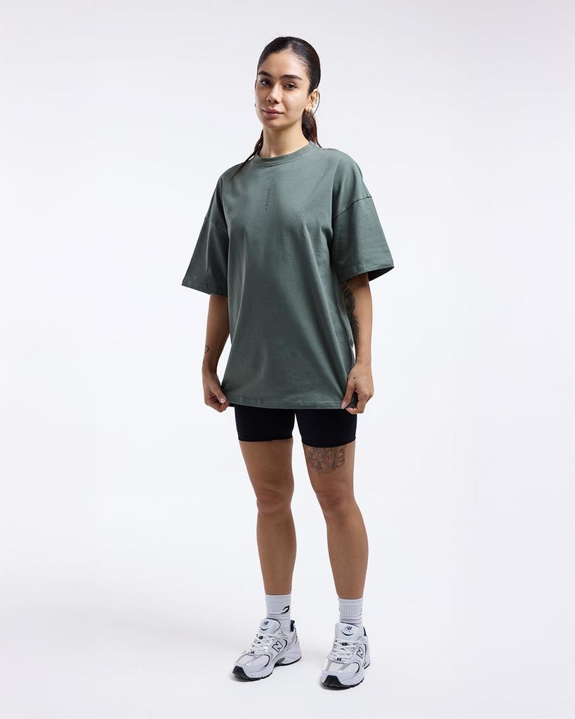 BOXRAW Lineal Oversized T-Shirt - Women'S W Bxrw-U-Linot-W [Green]
