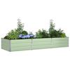 Planter Pastel Green 290 X 100 X 45 Cm Galvanized Steel