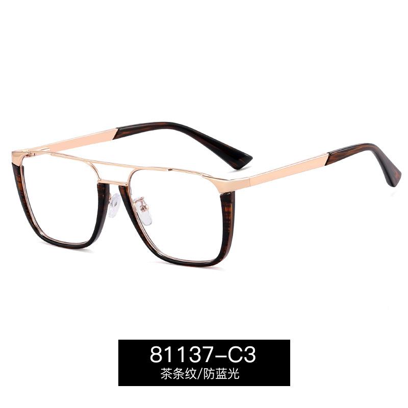 

Reading Eyewear Male Quality Gents Double Bridge Top Presbyopic For Spectacle Alloy Stylish Eyeglass Frame High Quality Premium Stylish Durable Original lens 0
