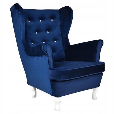 Diana Scandinavian Family Furniture Wing Chair Indigo Blue Navy Blue