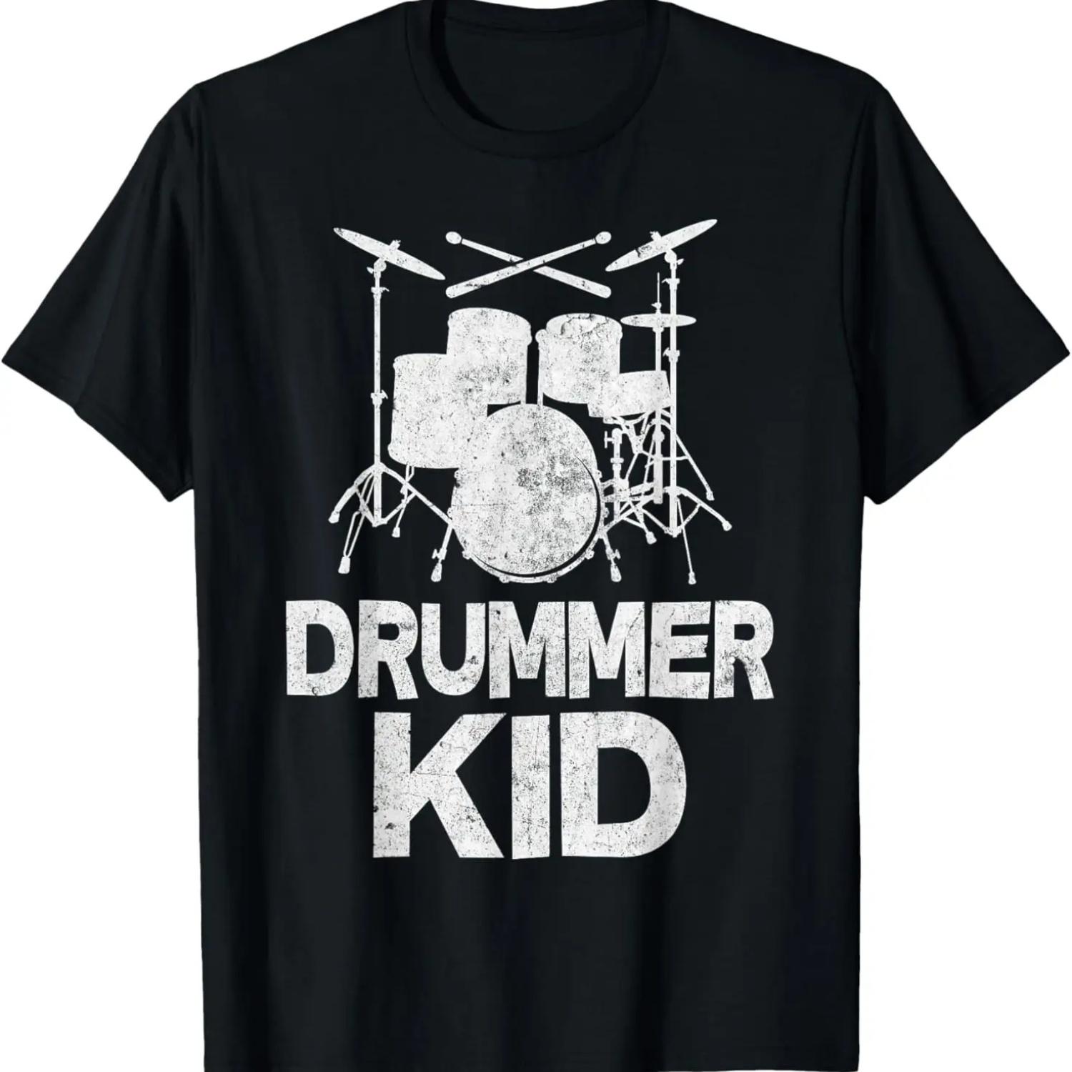 

Drummer Kid Drum Gifts Drummer Boy Toddler T-Shirt S
