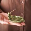 Keramik-Räucherstäbchenhalter in Lotusblatt-Form, Zen-Dekor Blatt-Räucherstövchen, Räuchergefäß für Innenräume für Meditationsraum