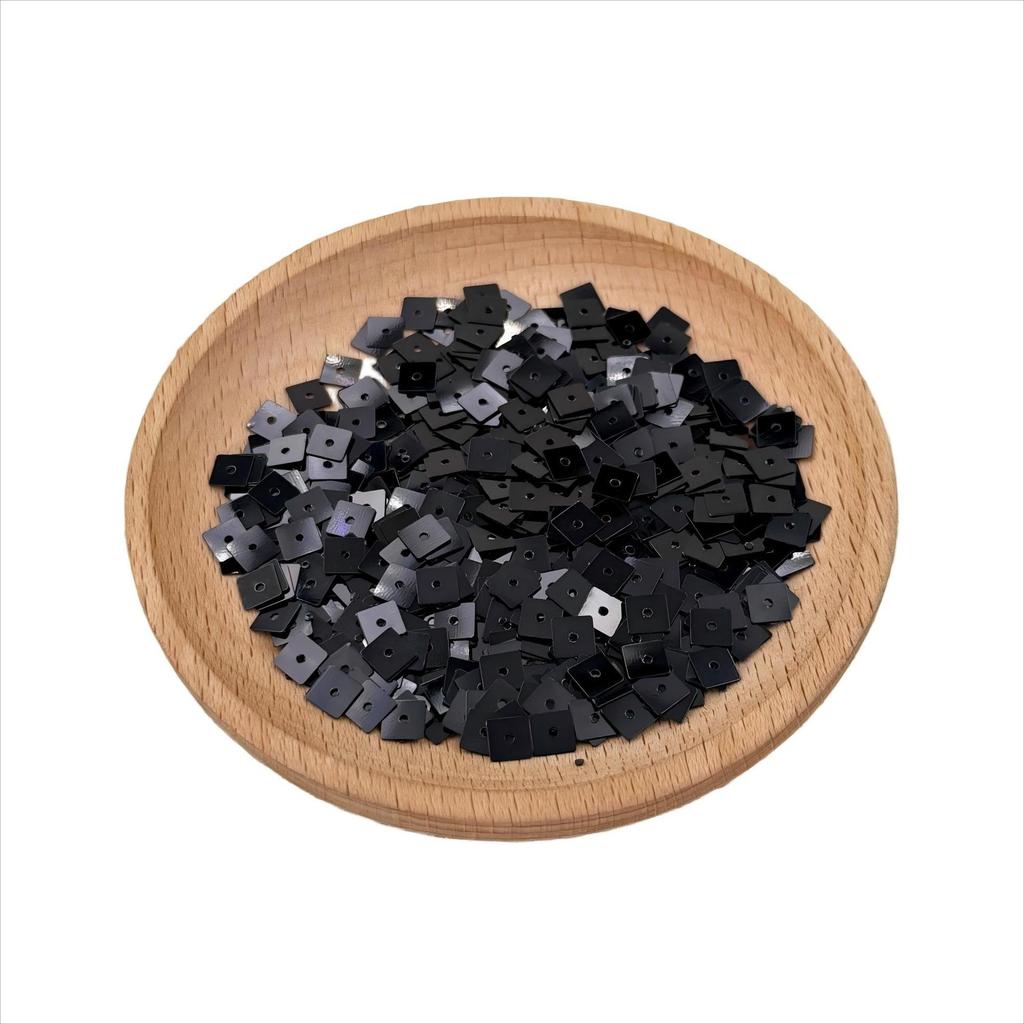 Square Sequins with Hole: PET Quadrilateral Sequins, DIY Bead Jewelry & Stage Costume Accessories