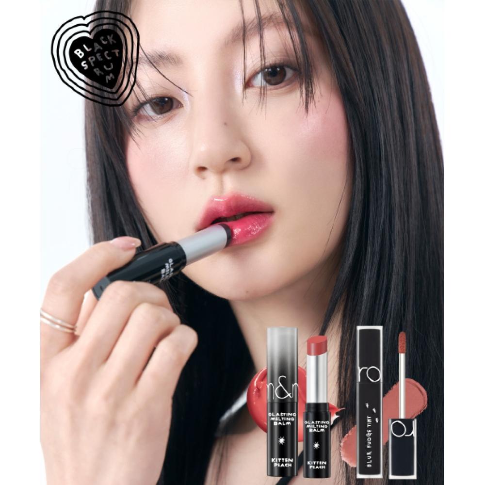 Rom Nd [inapi] Glazing Melting Balm  Blur Fuzzy Tint 1 Type [Melting Balm] 17 Berry in Black