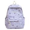 Women Student Backpack Floral Print Casual School Bag Versatile Rucksack School Outdoor Camping Picnic Bag
