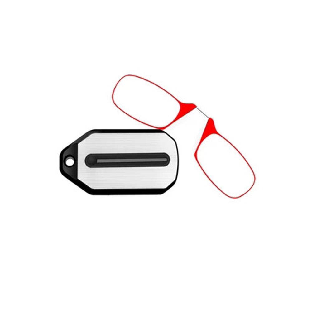 Ultralight Clip-on Reading Glasses Folding Legless Keychain Glasses Portable Presbyopic +1.0 To +3.0 for Men Women
