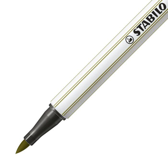 Feutres pinceau - stabilo - pen 68 brush arty - lot de 20 - pointe flexible - couleurs brillantes
