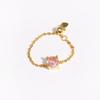 Adjustable Small Round CZ Zircon Rings For Women Gold Silver Color Link Chain Ring Fashion Jewelry for Party Anillos Mujer