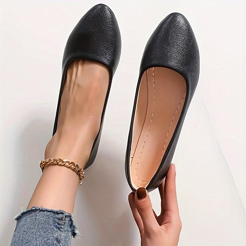 New Work Shoes Women's Black Flat Soft Bottom Small Shoes Shallow Mouth Casual Boat Shoes Comfortable Single Shoes Women