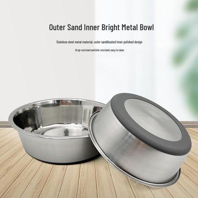 Cuenco Antiderrames de Acero Inoxidable para Perros y Gatos de Razas Medianas/Grandes