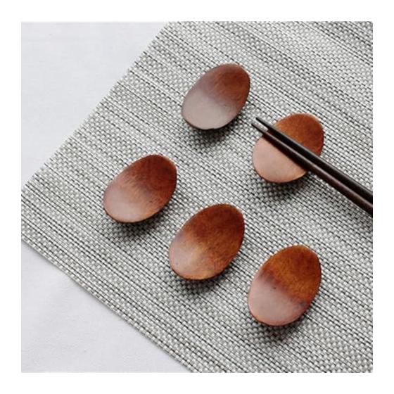 Nanwood Wooden Chopstick Holder, Edamame Chopstick Rest, Chopstick Pillow, Japanese Style, Patterned, Spoon Rest, Stylish, Simple Design, Camphor