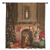 Christmas Fireplace Christmas Gift Tulle Window Curtains Living Room Organza Sheer Voile Curtain Bedroom Kitchen Home Decor