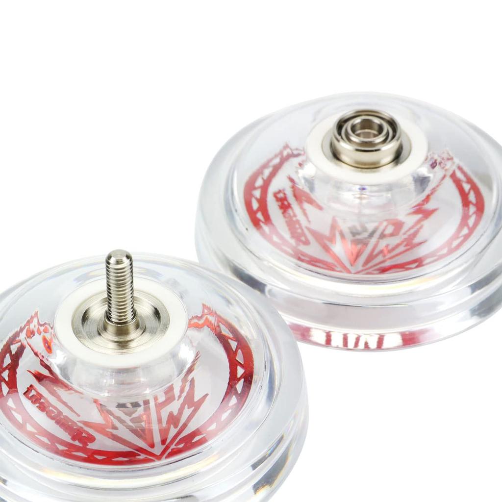 Beginner's Spin Gear Step 2 Yo-Yo with Metal Ball Bearings for Longer Spin! (Clear)