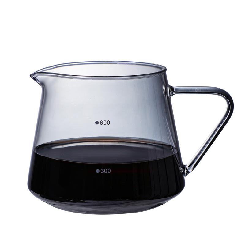 Glass coffee filter cup set coffee pot funnel filter