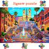 2000/1000/1314/520pcs Jigsaw Puzzle - Family Fun Adult Puzzle with Vibrant Cityscape Design, Portable Cuboid DIY Art Decor, Hi