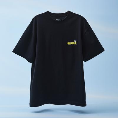 BT21 World Voyage Short Sleeve T-Shirt Black