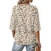 Women's Floral Print V-Neck Blouse Lightweight for Spring and Summer
