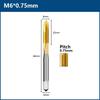 HSS Titanium Coating Screw Tap Drill Bit M2 M2.5 M3 M3.5 M4 M5 M6 M8 M10 M12 Metric Straight Flute Thread Tap Hand Tools Thread Lock3