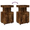 Bar Cart Smoked Oak 50x41x89 cm Engineered Wood