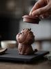 Creative Purple Sand Tea Pet Dragon Sculpture Decoration Cute Animal Tea Table Ornaments Handmade Custom Tea Accessories