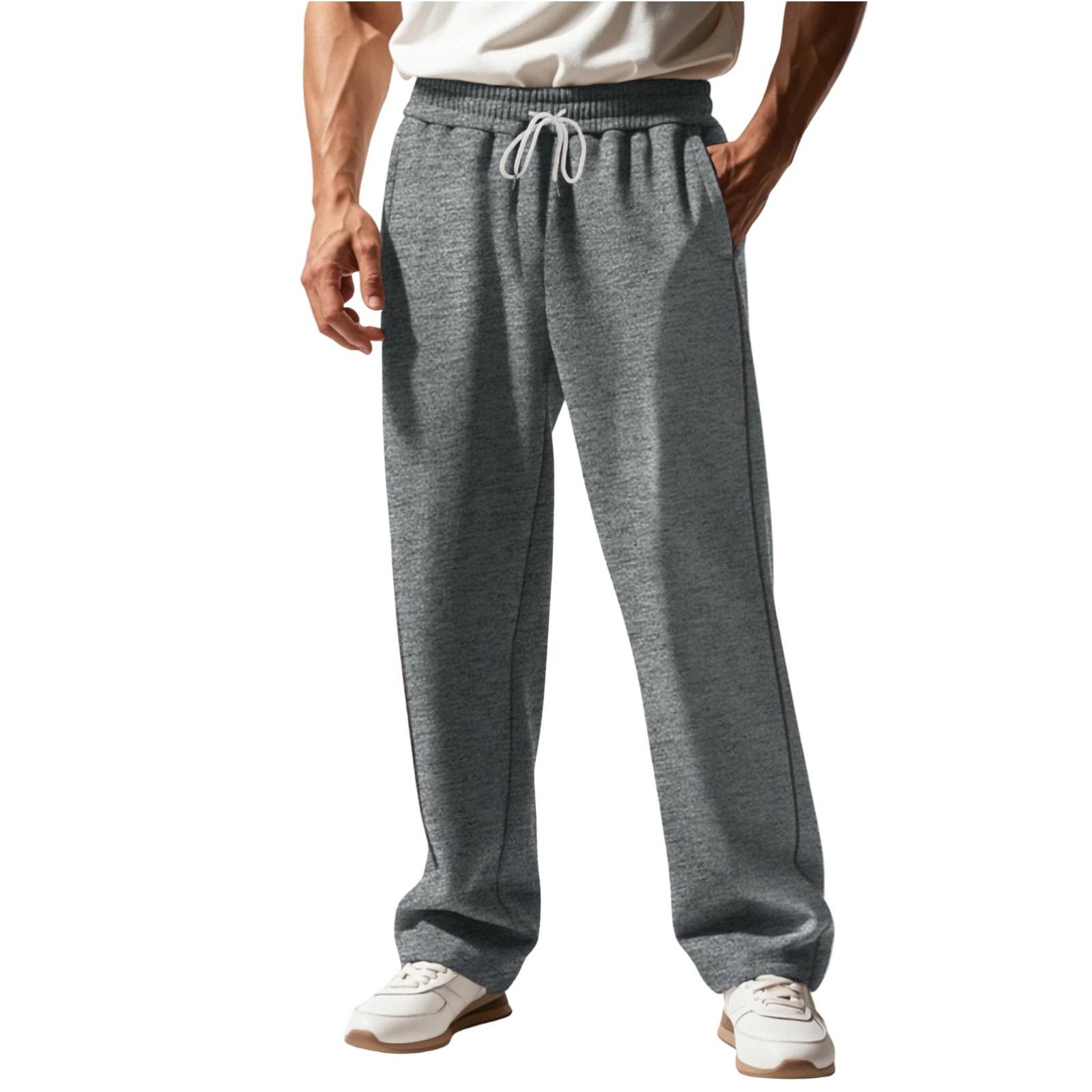Men s Sweatpants Loose Running Casual Drawstring Pants XXL
