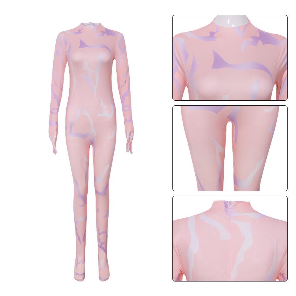 W1 Halloweenowy Łowca Demonów Lumi Kombinezon Cosplay - Kostium Mira dla Dorosłej Kobiety