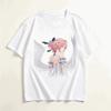 Remiel Zenless Zone Zero Back View Angel Wings Square Graphic Crew Neck Short Sleeve T-shirt
