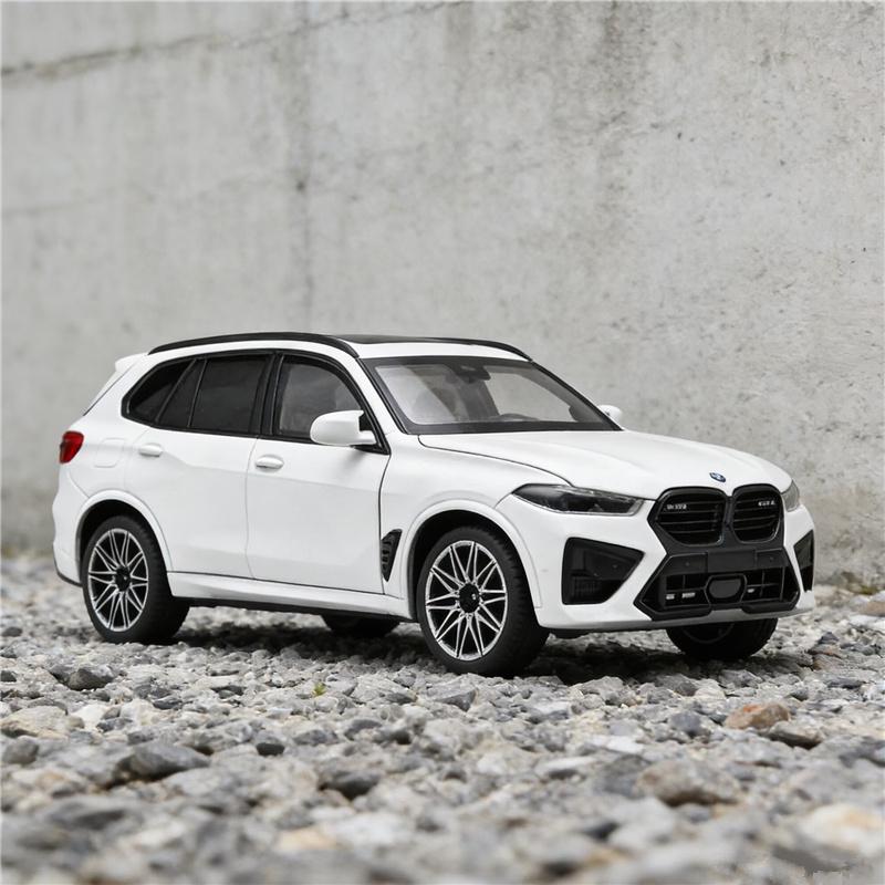 1:24 BMW X5M X5 SUV Legierung Luxy Automodell Druckguss Metall Geländefahrzeuge Automodell Simulation Ton und Licht Kinderspielzeug Geschenk