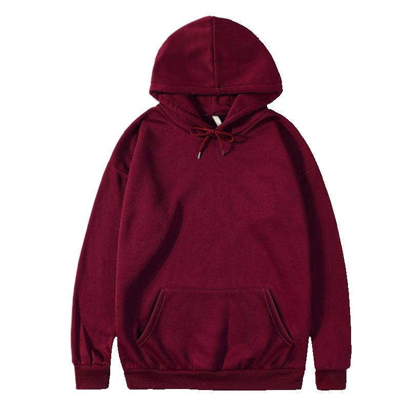 European American Plus Velvet Loose Casual Hooded Sweatshirt - Women's Autumn Winter Wear