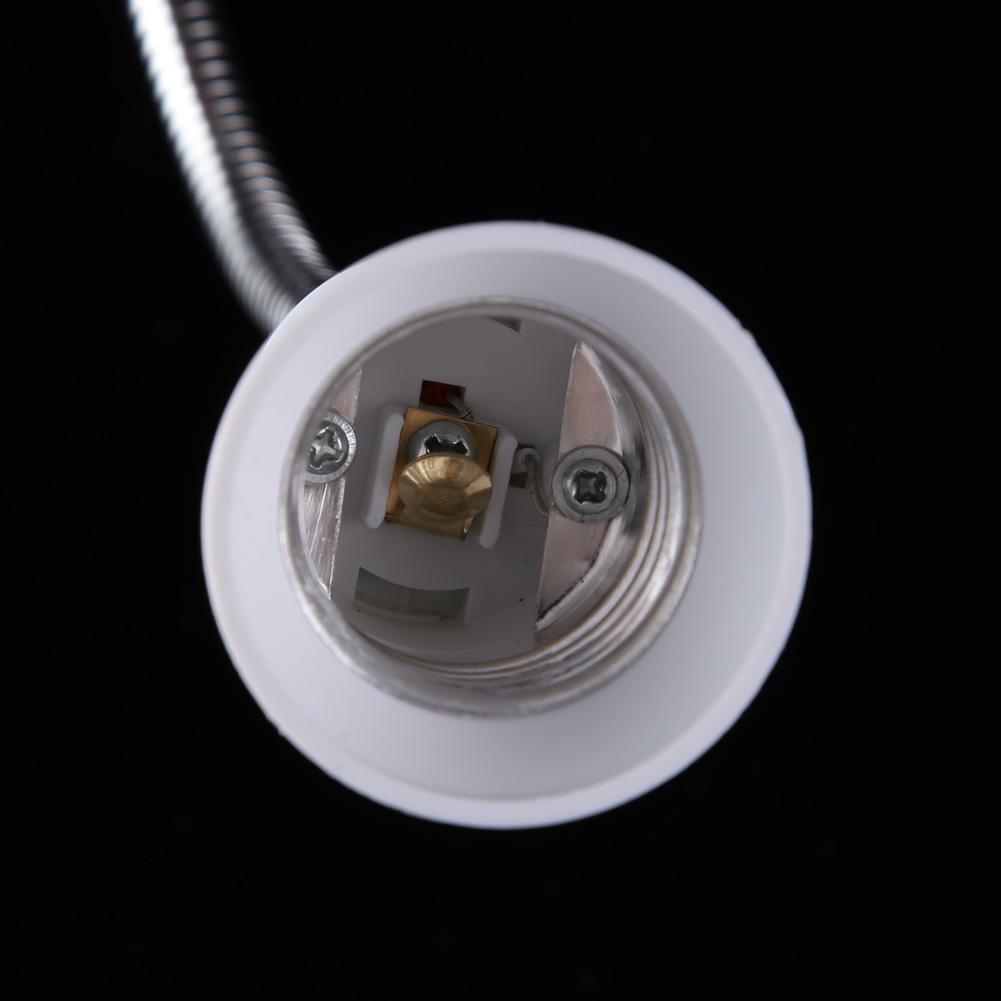 E27 Lamp Bulb Holder Socket Base Adapter Flexible Extension Holder with On/Off Switch Lighting Accessories White