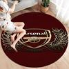 Arsenal F Round Area Rug,Carpet Rug for Living Room Bedroom Sofa Playroom Decor,Non-slip Floor Mat