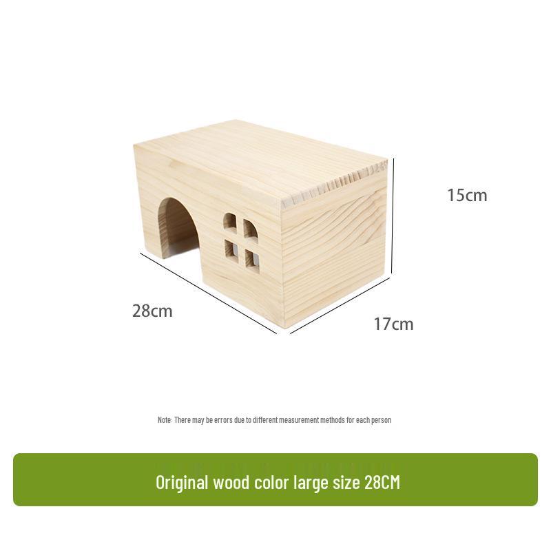 Goldhamster, Wellensittich, Chinchilla, Zwergkaninchen, Farbratte, Meerschweinchen Holzversteck Villa.