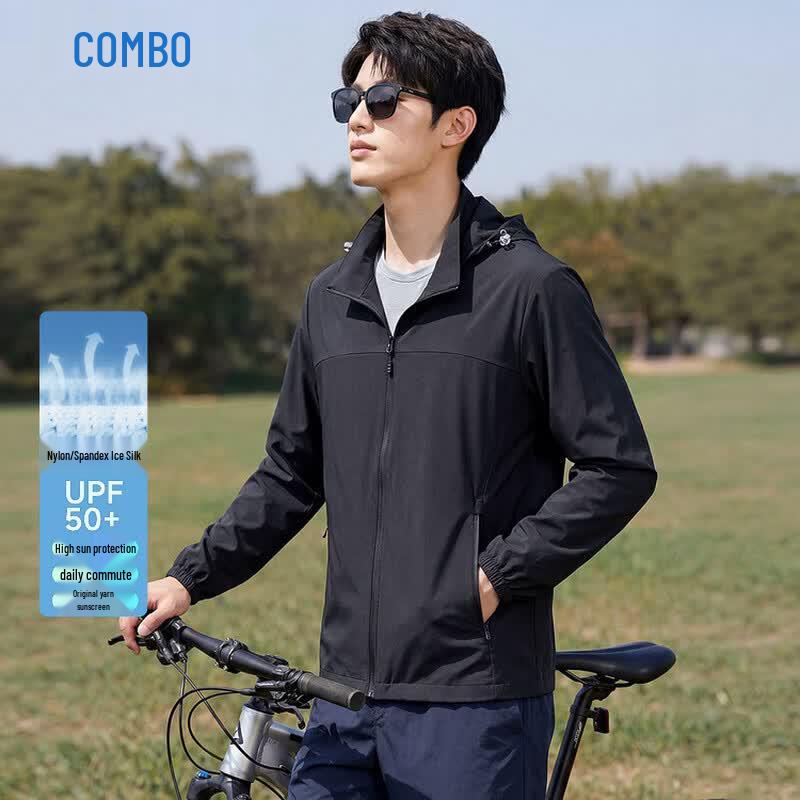 Kangbo Herren Leichte Eis-Seide Sonnenschutzjacke
