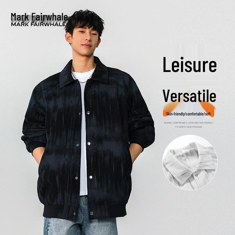 MARK FAIRWHALE Men s American Retro Loose Fit Jacket XL