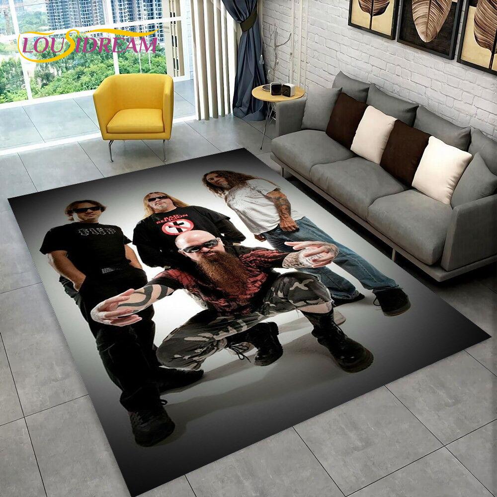 

Slayer Heavy Metal Band Музичний килимок, килимок для дому, вітальні, спальні, дивана, придверний килимок, діти грають, нековзний килимок 70cm x 100cm