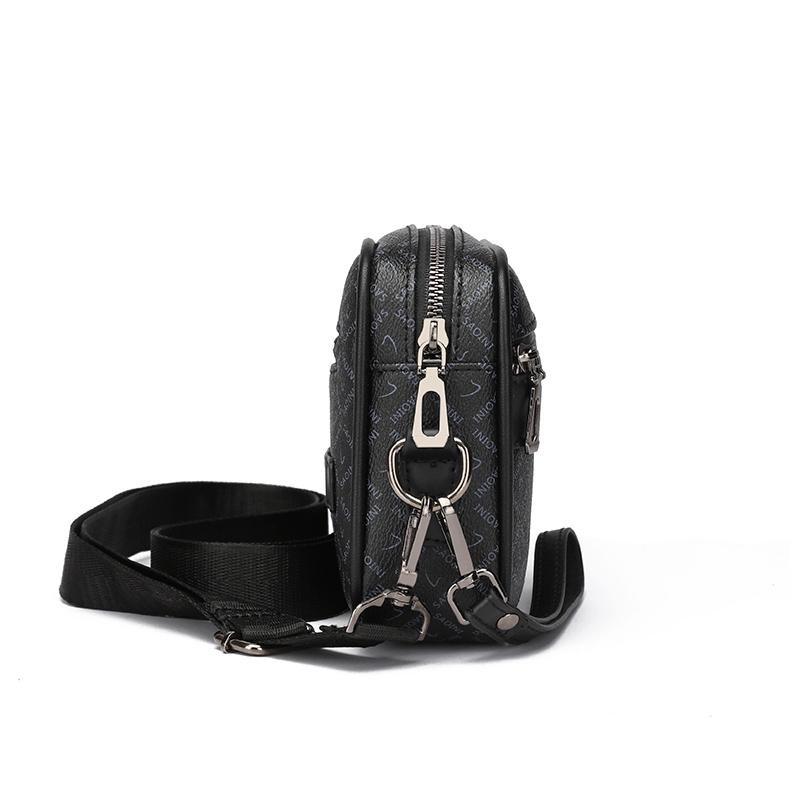 Business Style Men's Bag High Quality PU Leather Man's Handbag Shoulder Bag Multi-Functional Men's Hand Bag With Waist Strap Sac