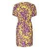 Women's Short Summer Dresses Casual Painted Prints Puffy Sleeve Wrap V Neck Dress High Waist Trendy Print Wrap Hem Beach Dress