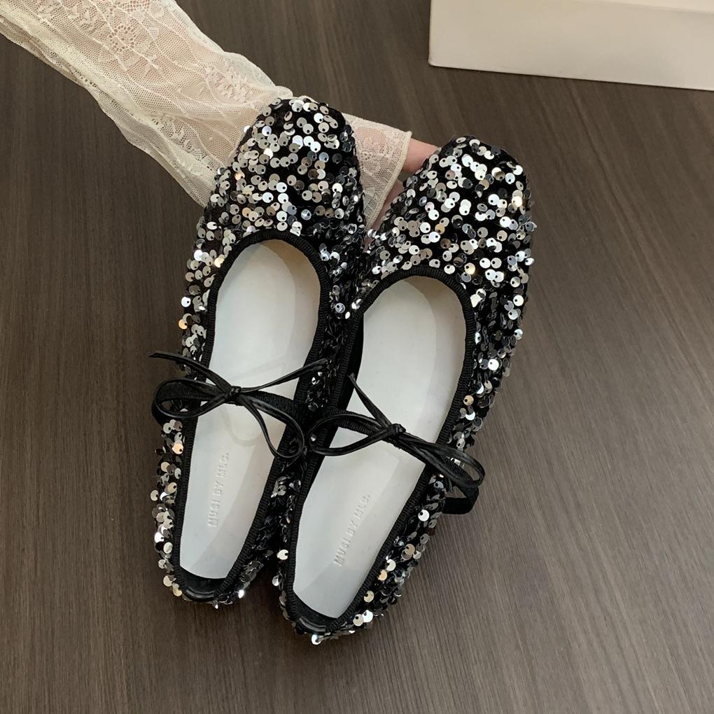 

Bailamos 2025 Spring New Women Flat Shoes Fashion Shallow Ladies Casual Soft Mary Jane Shoes Outdoor Dress Flat Ballet Shoes 35