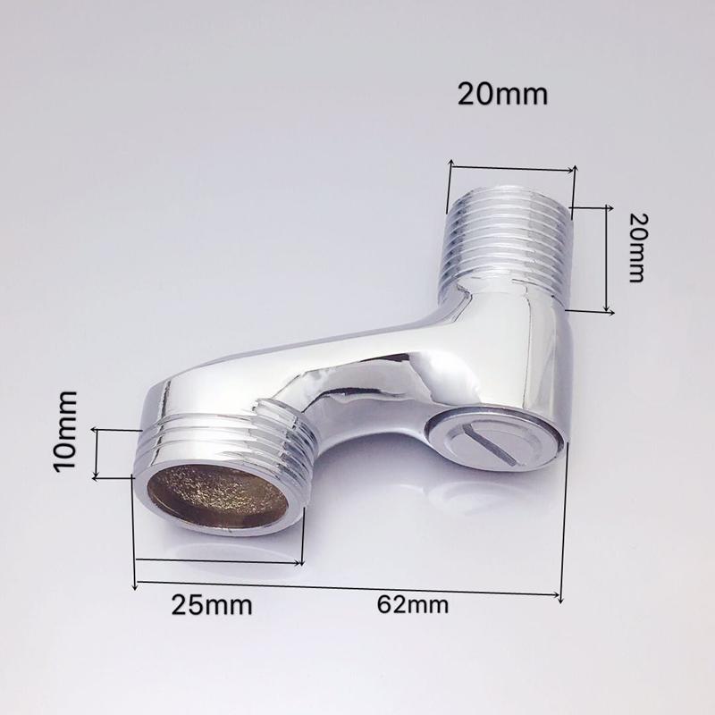 2PCS Shower Faucet Adjustable Adapter Solid Brass Wall Mounted Width Replacement Angle Valve Bathroom Accessories