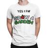 Retro I Fw Grow a Garden Tshirts Men Round Neck Short Sleeve Clothing 100%Cotton Summer Tops