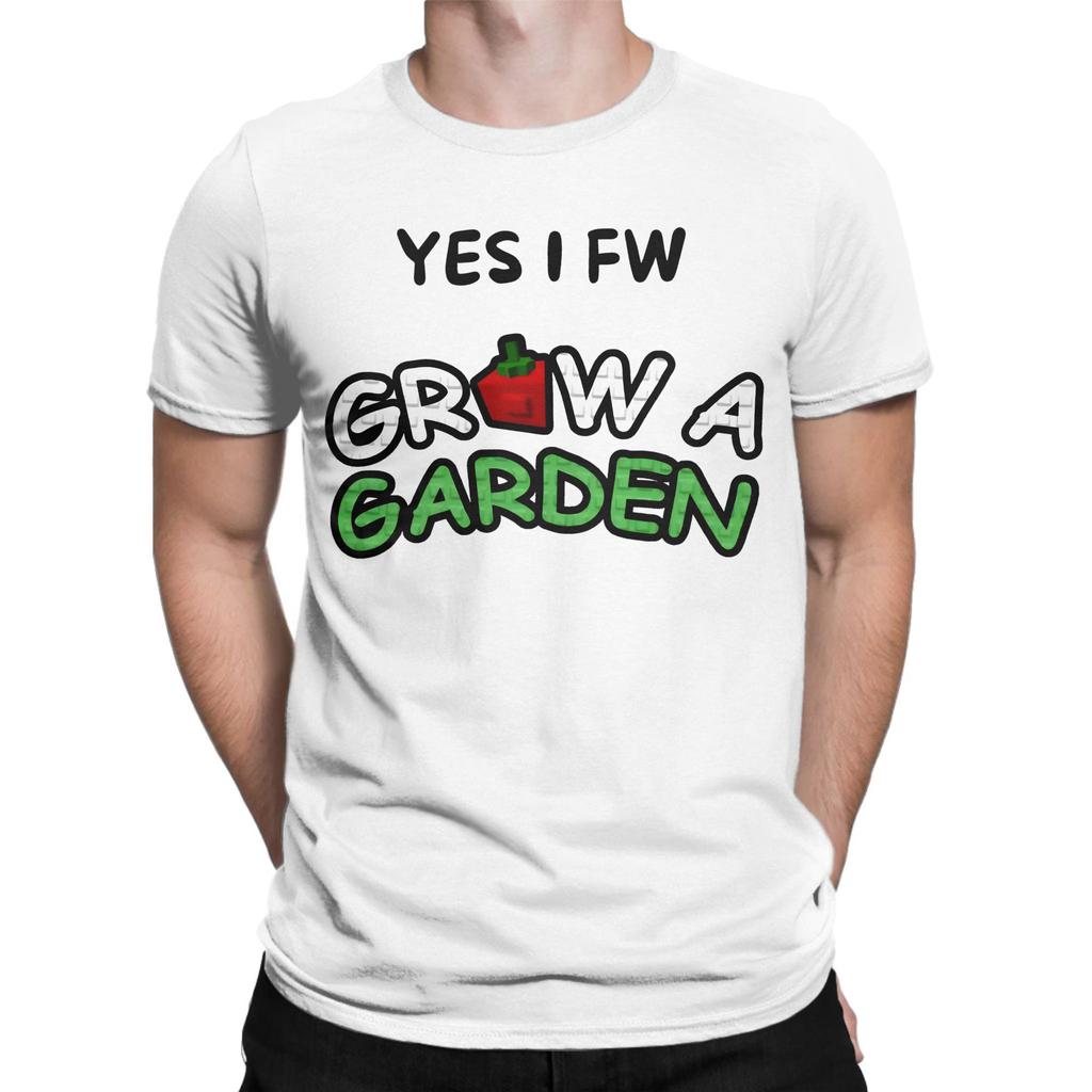 Retro I Fw Grow a Garden Tshirts Men Round Neck Short Sleeve Clothing 100%Cotton Summer Tops